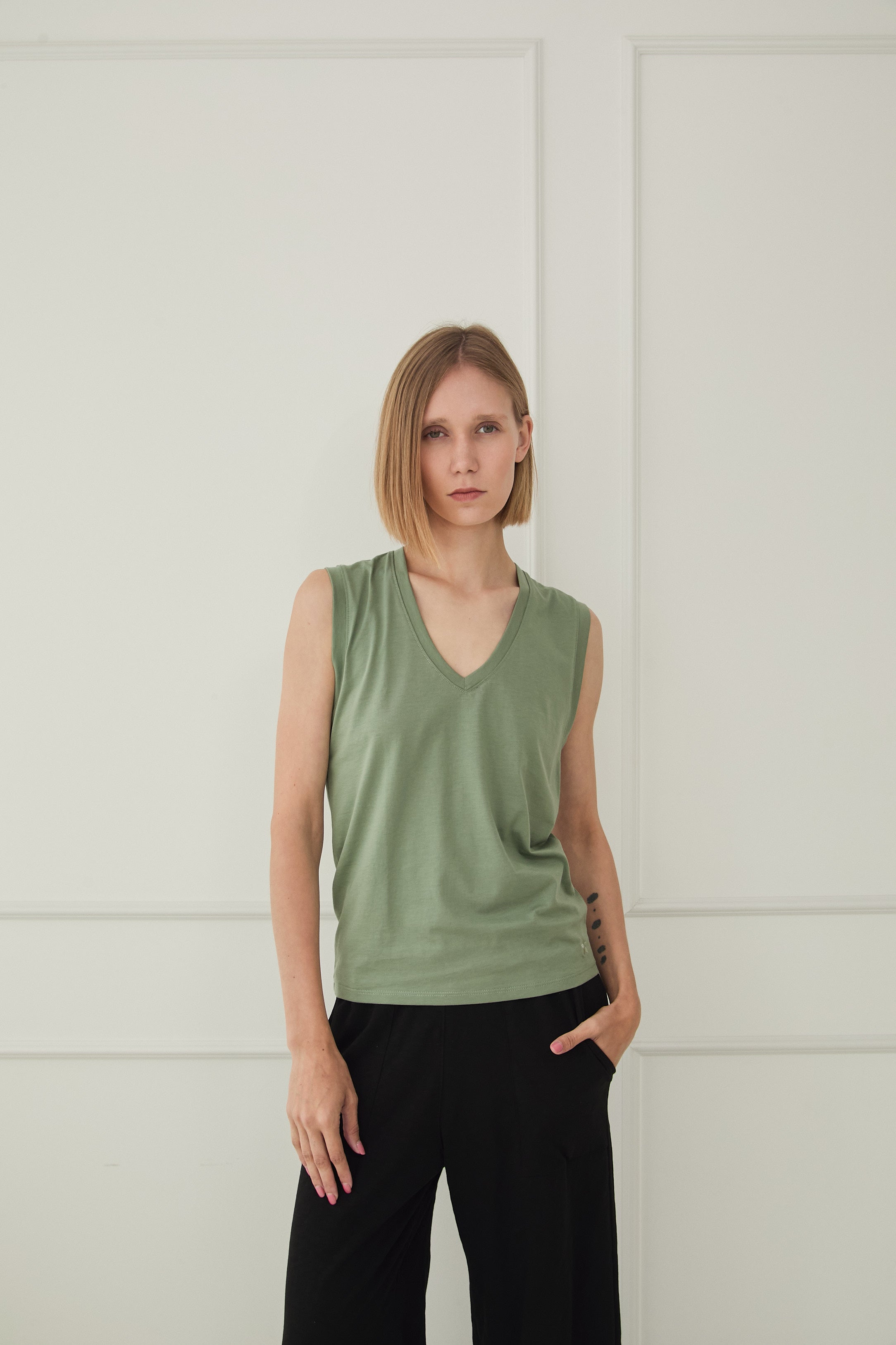 Musculosa PIMA cuello V