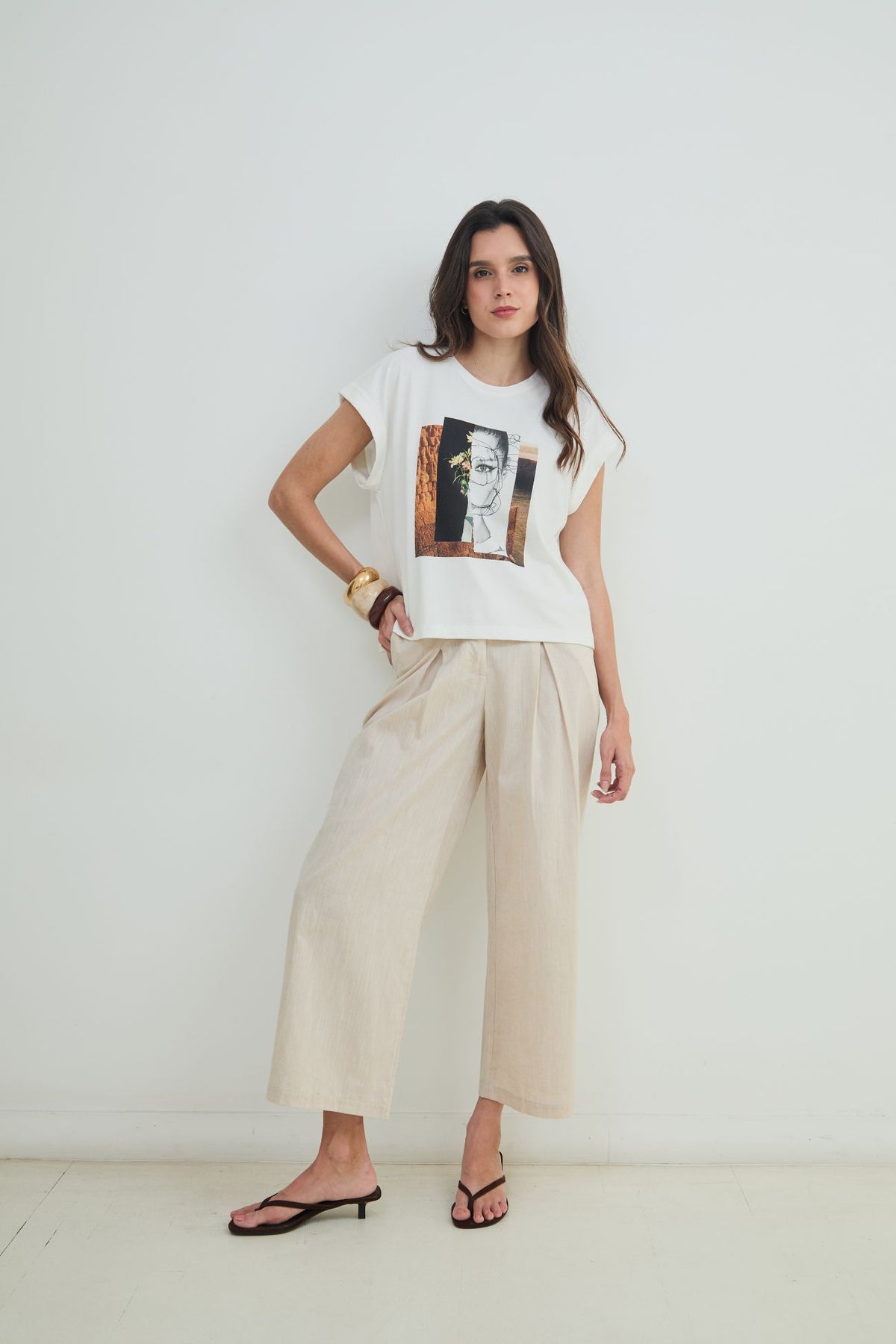 PANTALÓN LINO PLIEGUES