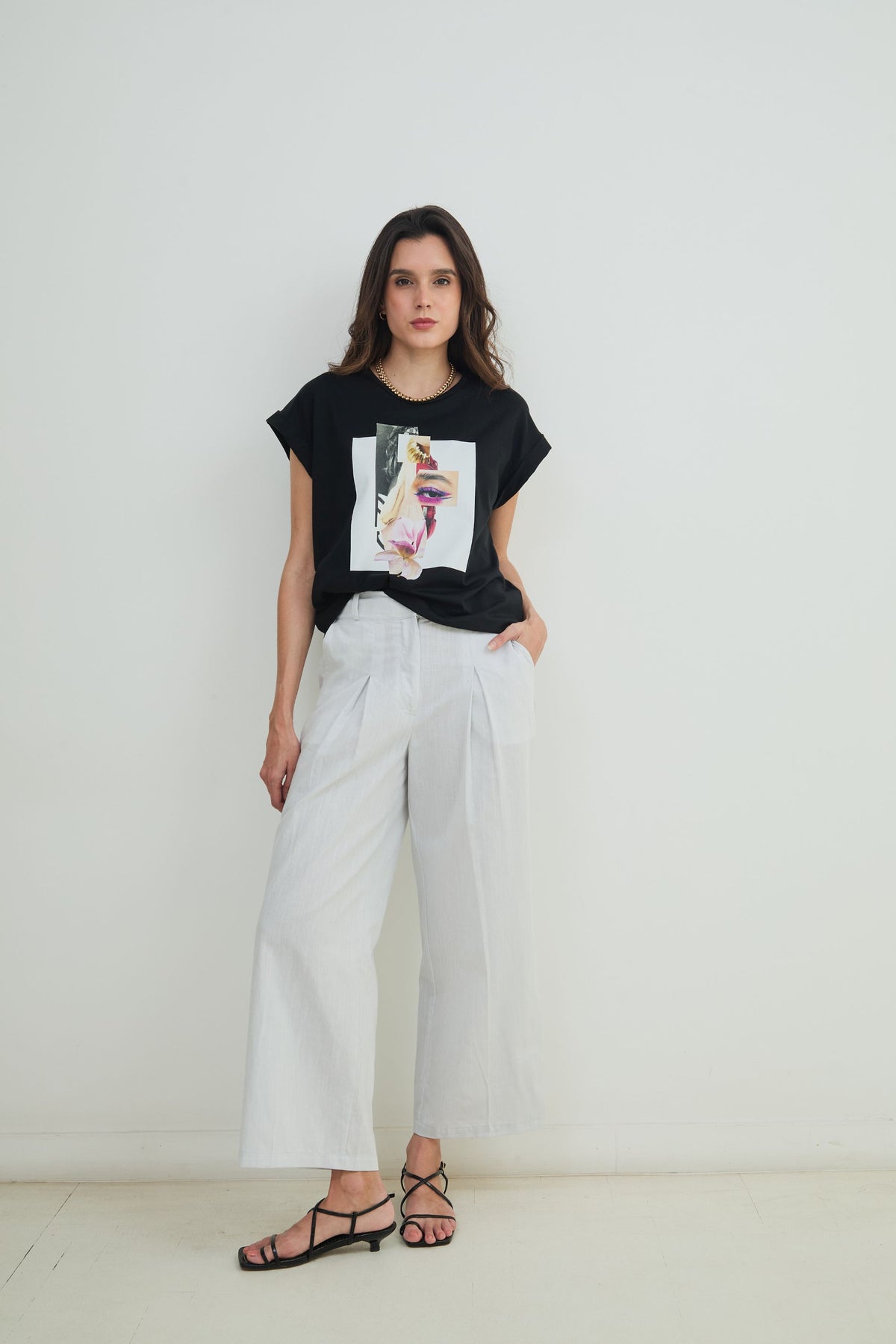 PANTALÓN LINO PLIEGUES